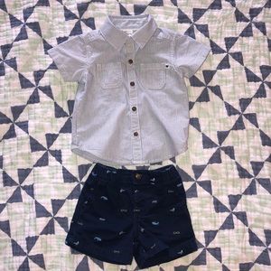 Carter’s, size 6 month matching summer set